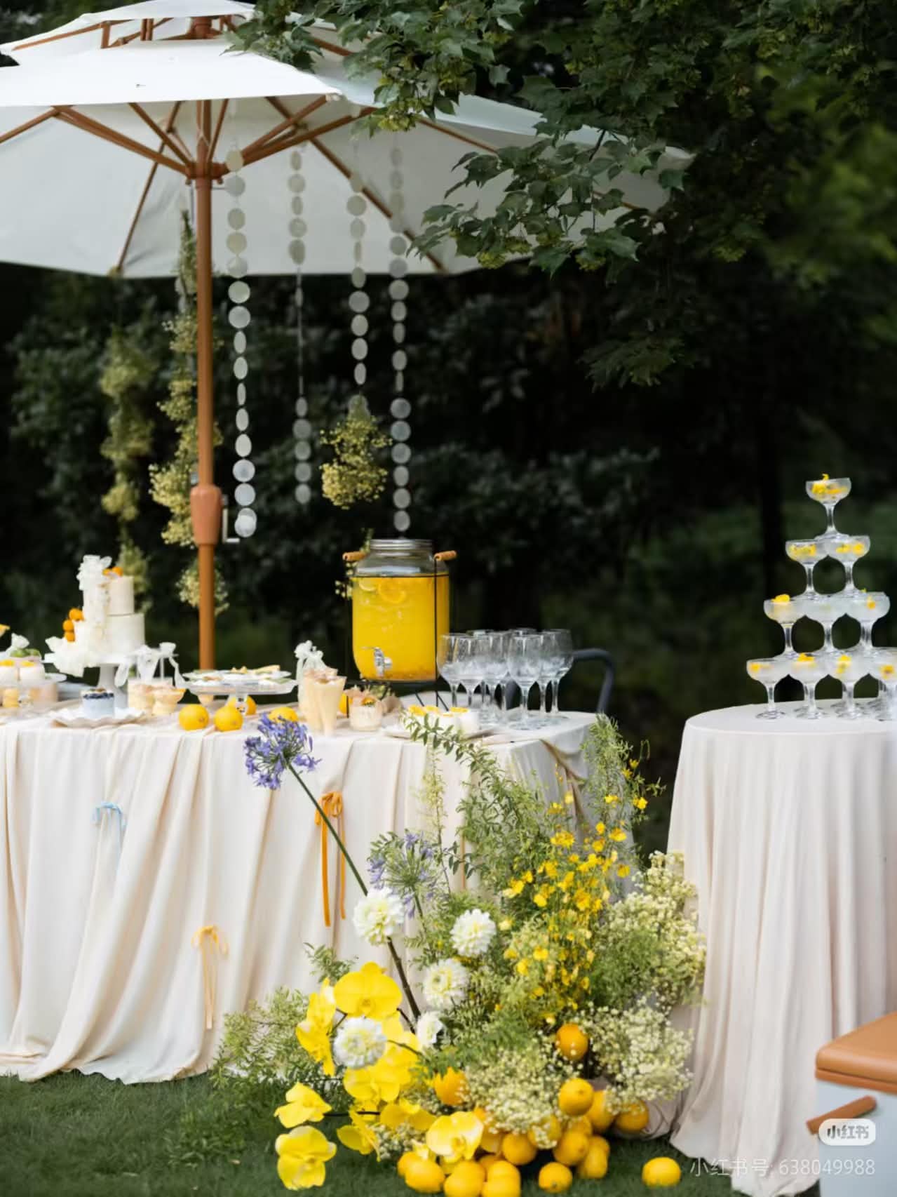 柠檬饮品台+金字塔杯塔参考